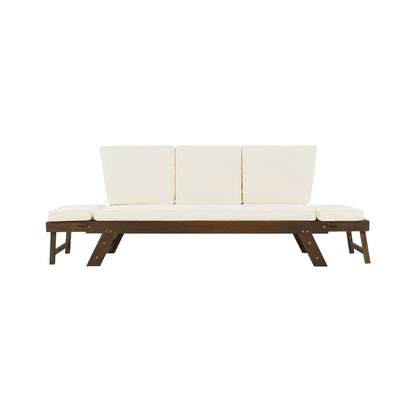 Alora Outdoor Adjustable Wooden Patio Daybed Sofa With Cushions (SAK41345)