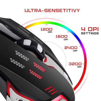 PBX Gladiator Wired Gaming Mouse