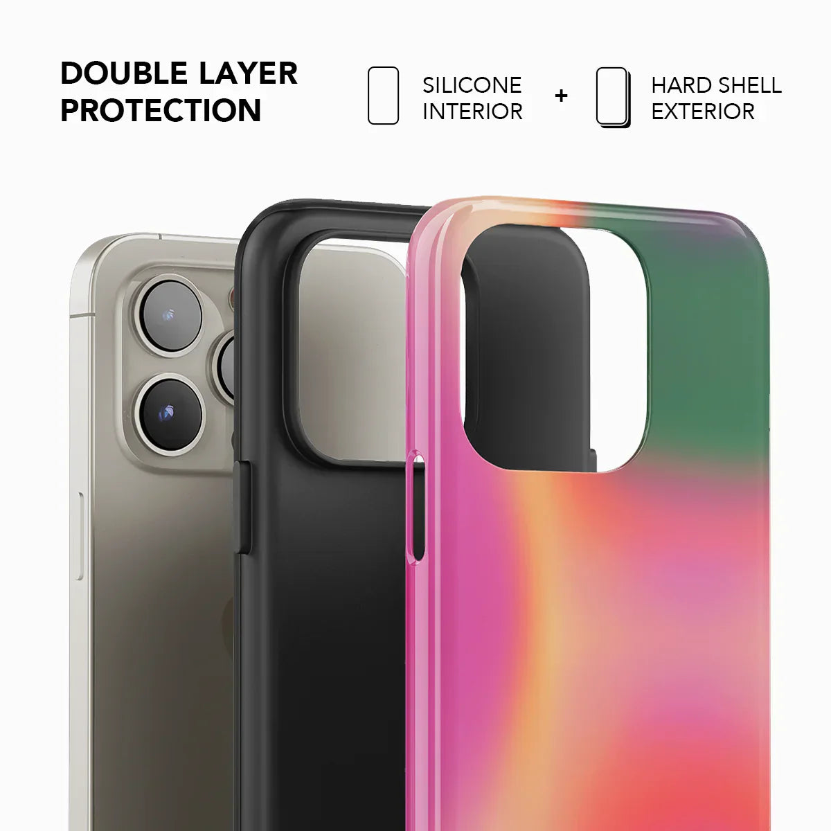 Aurora Pop | Colorful Gradient Aura iPhone Case