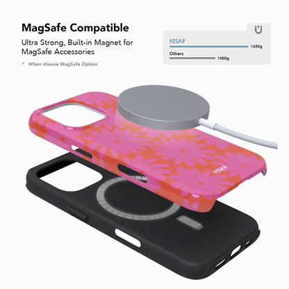Sunflare Daisy | Pink Daisy Floral iPhone Case