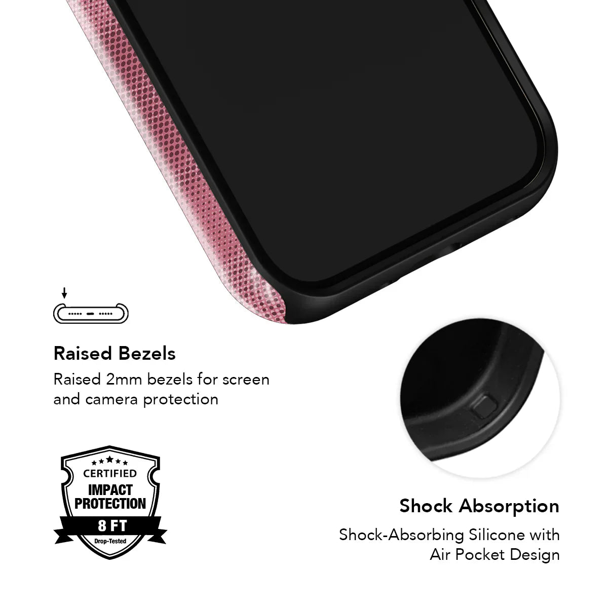 Rosé | Pink Flannel Plaid iPhone Case