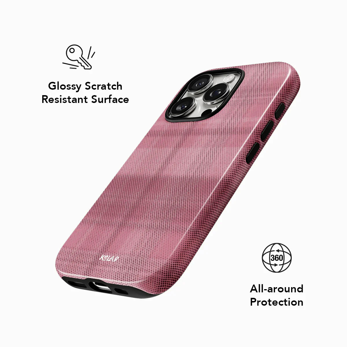 Rosé | Pink Flannel Plaid iPhone Case