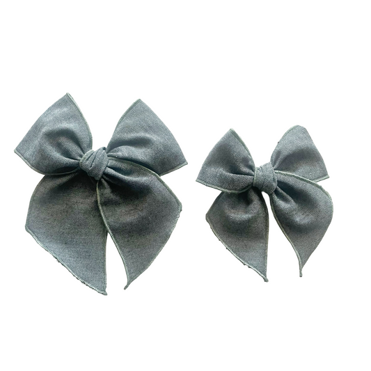 Luna Chambray Elle Bow