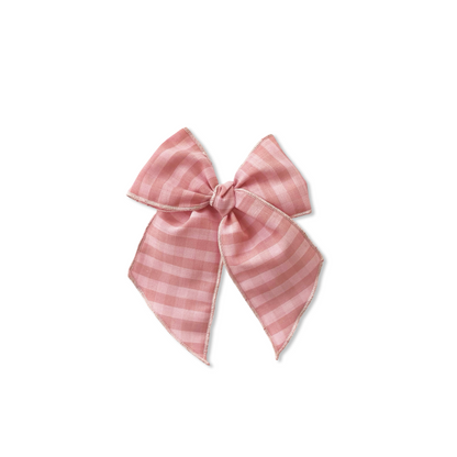 Vintage Pink Plaid Elle Bow
