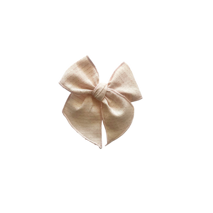 Vintage Rose Top Stitched Elle Bow