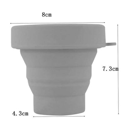 Portable Silicone Telescopic Drinking Collapsible Folding Cup