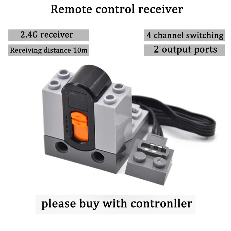 Motor and Electronics Kit | Educational DIY Accessories for Building Block Train