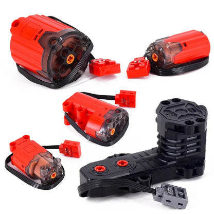 Motor and Electronics Kit | Educational DIY Accessories for Building Block Train