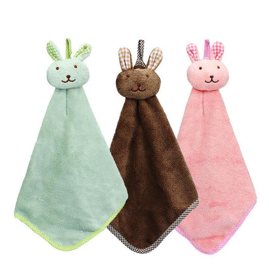 Kitchen Hanging Hand Towel with Animal Head Kid Friendly