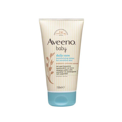 Aveeno Baby Moisturizing Lotion for Sensitive Skin - Natural Baby Skincare with Prebiotic Oat