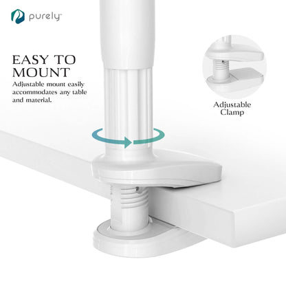 Purely Gooseneck Phone Holder - Flexible Arm Cell Phone Stand for Desk