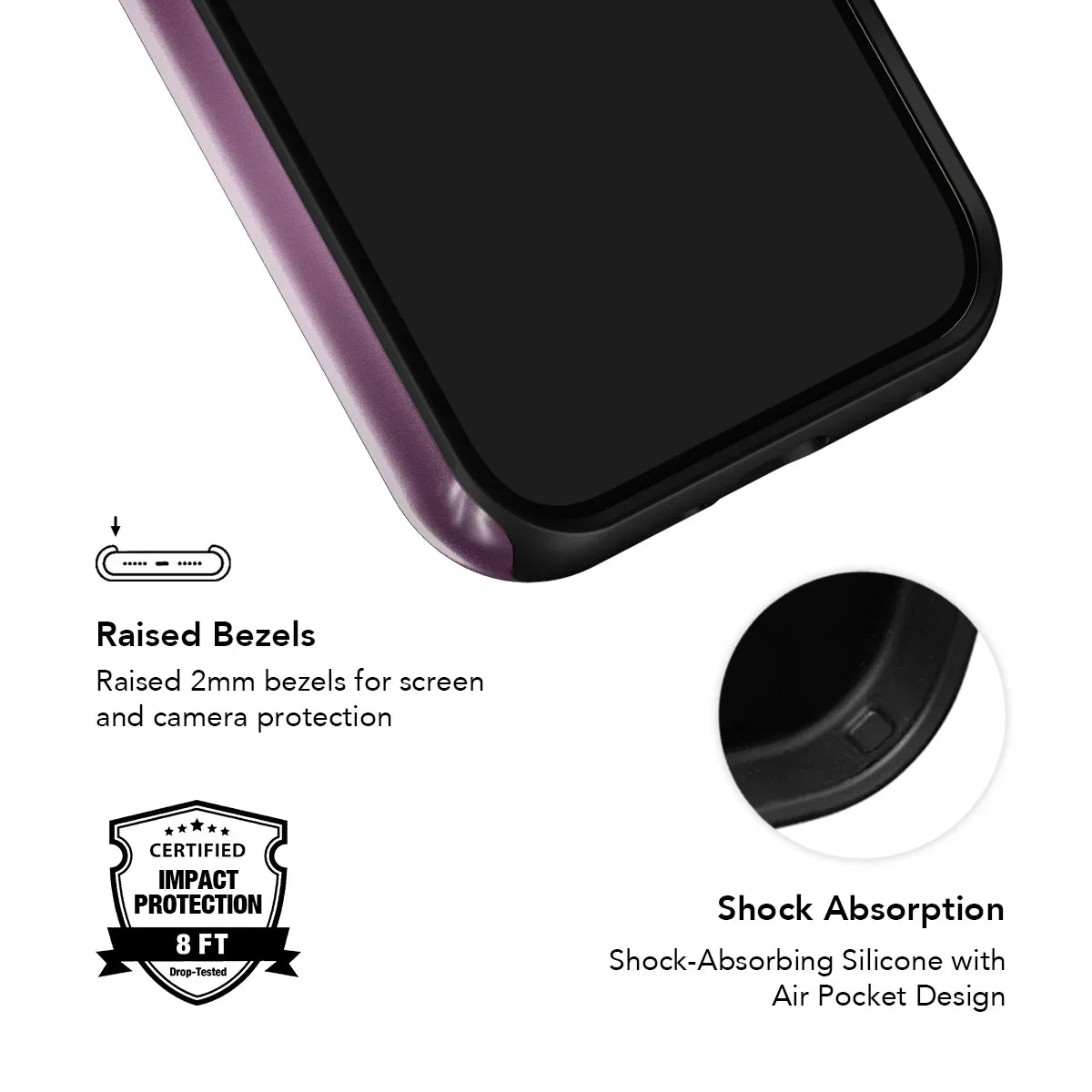Violet Reverie | Purple Gradient Fluted Glass iPhone Case