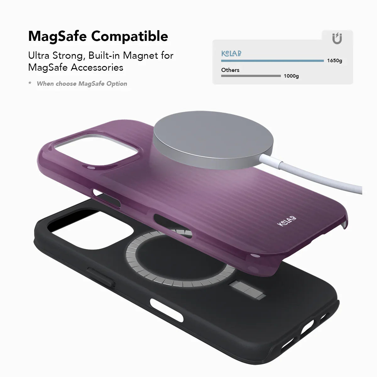 Violet Reverie | Purple Gradient Fluted Glass iPhone Case
