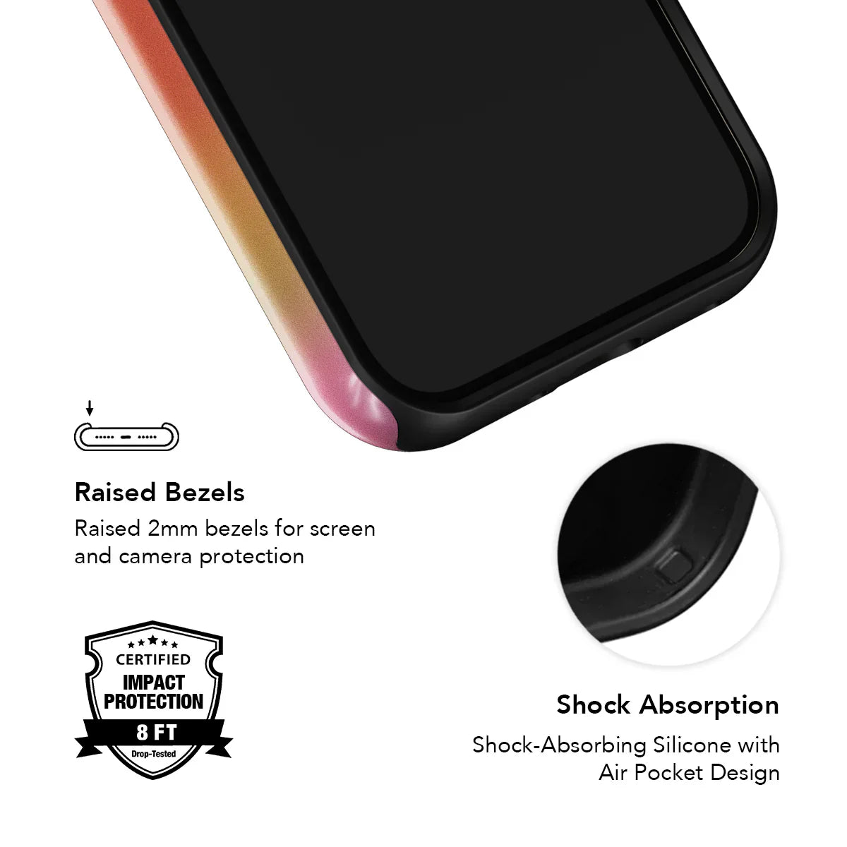 Lucid Ember | Purple Gradient Aura iPhone Case