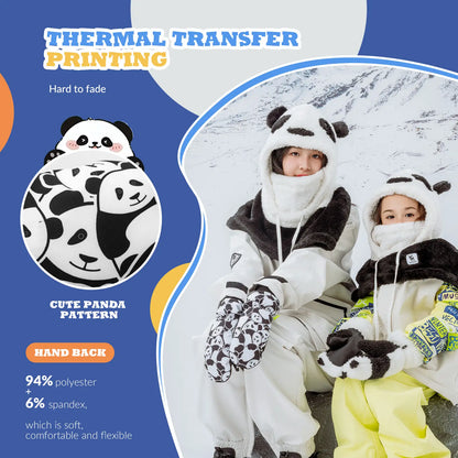 Kids Waterproof Windproof Insulated Ski Gloves