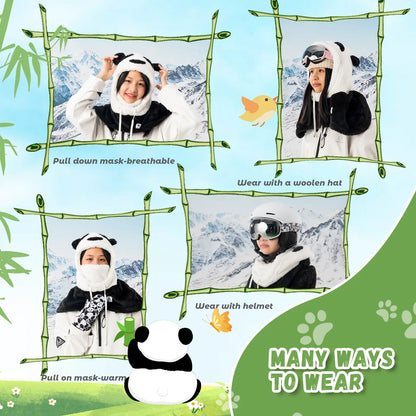 Panda Head Cover for Kids and Adults