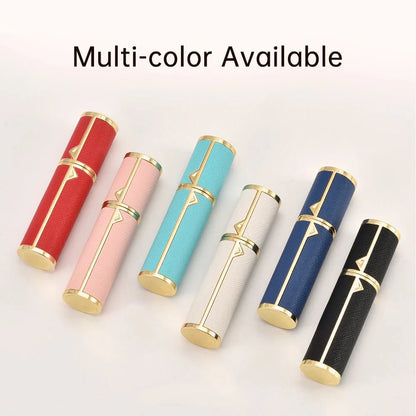 Refillable Perfume Bottle | 5ml Travel Spray Atomizer with PU Leather Case