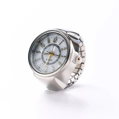 Retro Roman Vintage Punk Finger Watch Ring | Functional Ring Watch with Quartz Movement