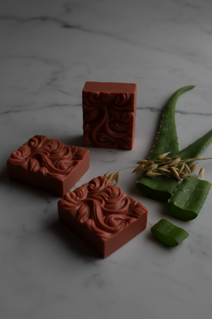 SynEb Red Moroccan Clay Facial Bar - The Clay Collection