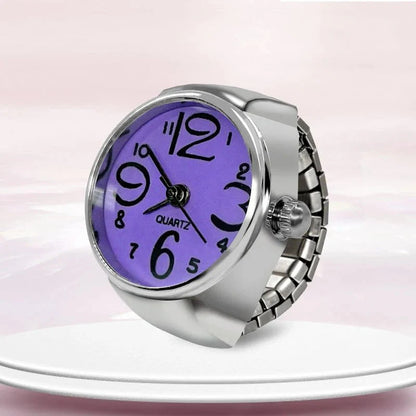 Roman Numeral Punk Gothic Finger Clock Jewelry | Mini Quartz Watch Ring