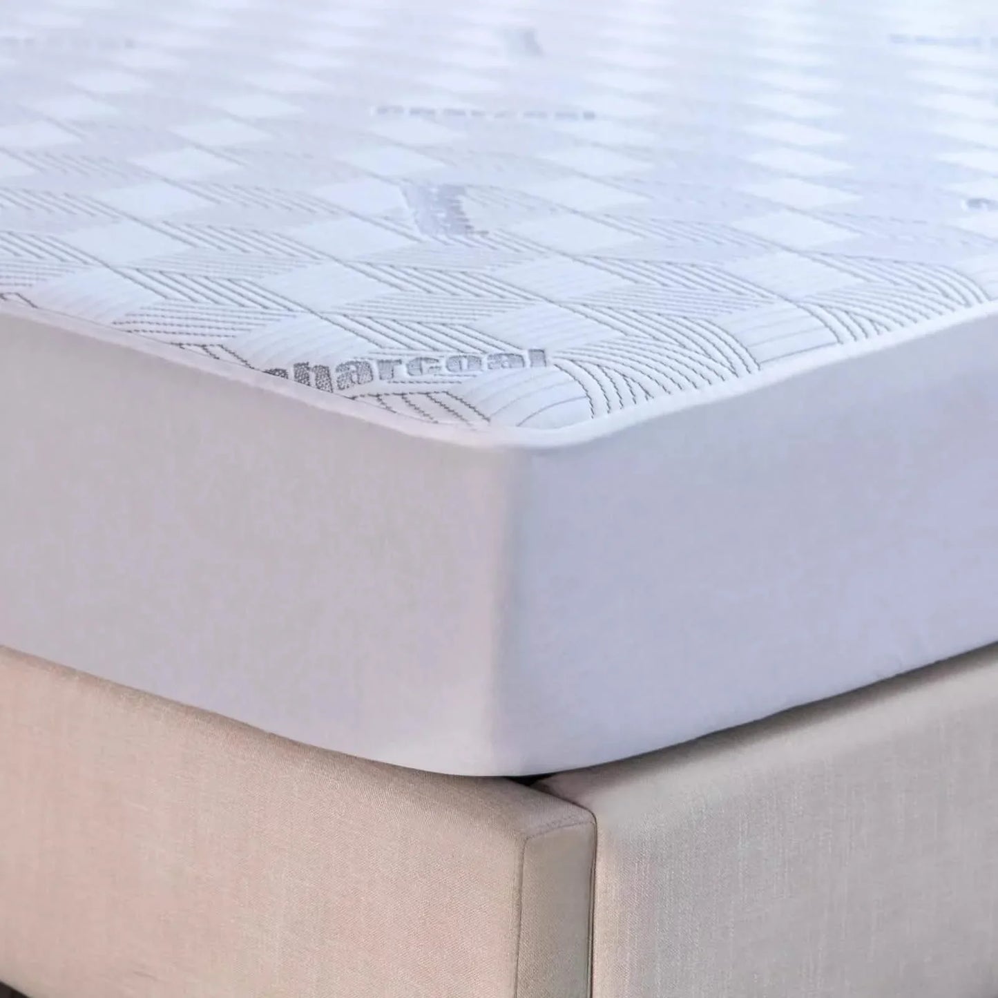 Bibb Home Charcoal Infused Waterproof Mattress Pad