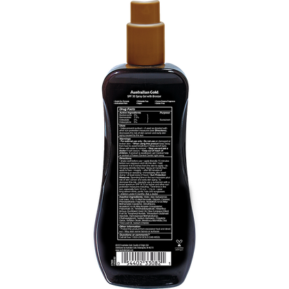 Australian Gold SPF 30 Spray Gel Bronzer 8 fl oz