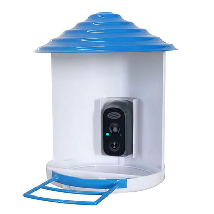 Smart Bird Feeder with Solar Powered Camera 1080P HD AI Identify PIR