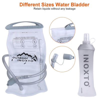 Sport Hydration Vest Running Backpack with 15oz, 50oz Water Bladder