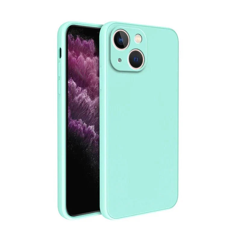 Ricestate Square Liquid Silicone Phone Case | Full Coverage Shockproof Camera Protective Cover for iPhone 11 to 14 Series