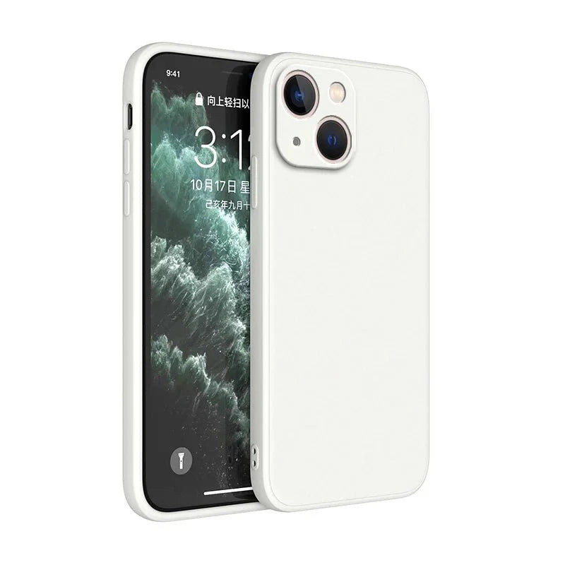 Ricestate Square Liquid Silicone Phone Case | Full Coverage Shockproof Camera Protective Cover for iPhone 11 to 14 Series