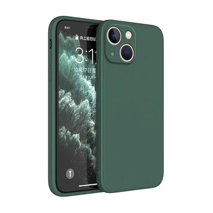 Ricestate Square Liquid Silicone Phone Case | Full Coverage Shockproof Camera Protective Cover for iPhone 11 to 14 Series