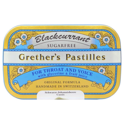 Grether's Black Currant Sugar Free Pastilles, 3.75 Oz