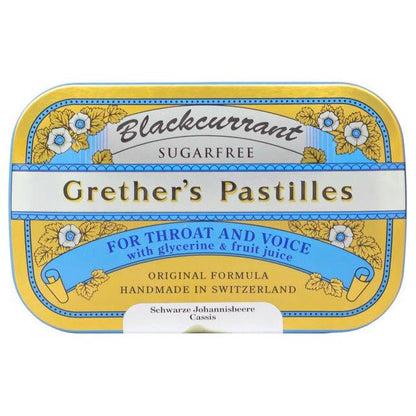 Grether's Pastilles Original Blackcurrant Natural Remedy Dry Mouth Relief 15Oz
