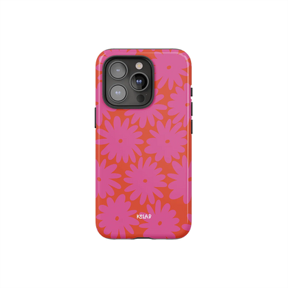 Sunflare Daisy | Pink Daisy Floral iPhone Case
