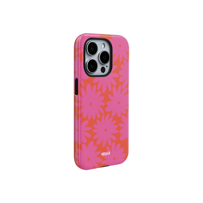 Sunflare Daisy | Pink Daisy Floral iPhone Case