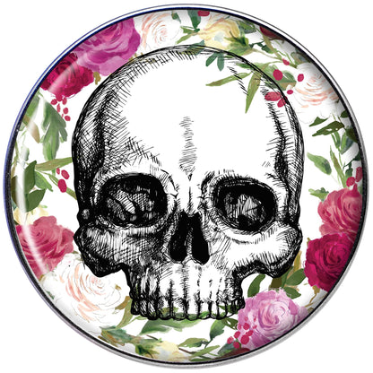 Floral Border Skull Tragus Cartilage Earring