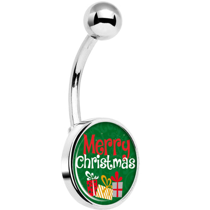 Merry Christmas Presents Belly Ring