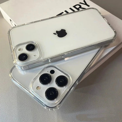 Clear Acrylic Phone Case | Shockproof Protective Cover for iPhone