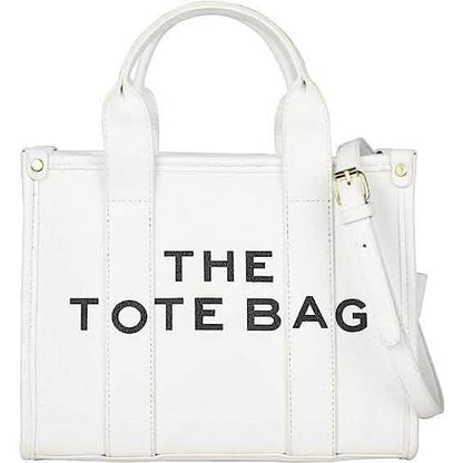 Trendy Leather Tote Bag Small Personalized Top Handle Crossbody Handbags