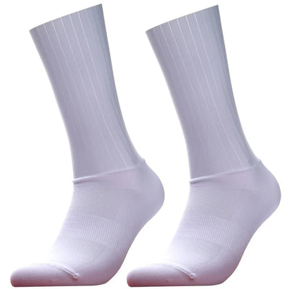 Unisex Anti-Slip Aero Cycling Socks | Silicone-Striped Knee-High Sports Socks