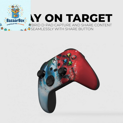 Jeddi Sith Custom X-Box Controller Wireless Compatible with X-Box One/Series X/S Proudly Customized in USA with Permanent HYDRO-DIP Printing (NOT JUST a SKIN)
