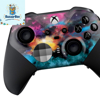 Galaxy X-Box Elite Controller Series 2 Limited Edition Custom Elite Series 2 Controller for X-Box One/Series X/S. Made with Advanced Hydro-Dip Paint Technology (Not Just a Skin)