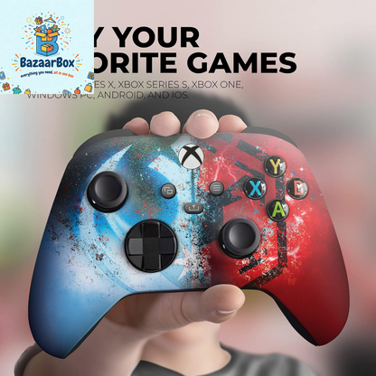 Jeddi Sith Custom X-Box Controller Wireless Compatible with X-Box One/Series X/S Proudly Customized in USA with Permanent HYDRO-DIP Printing (NOT JUST a SKIN)
