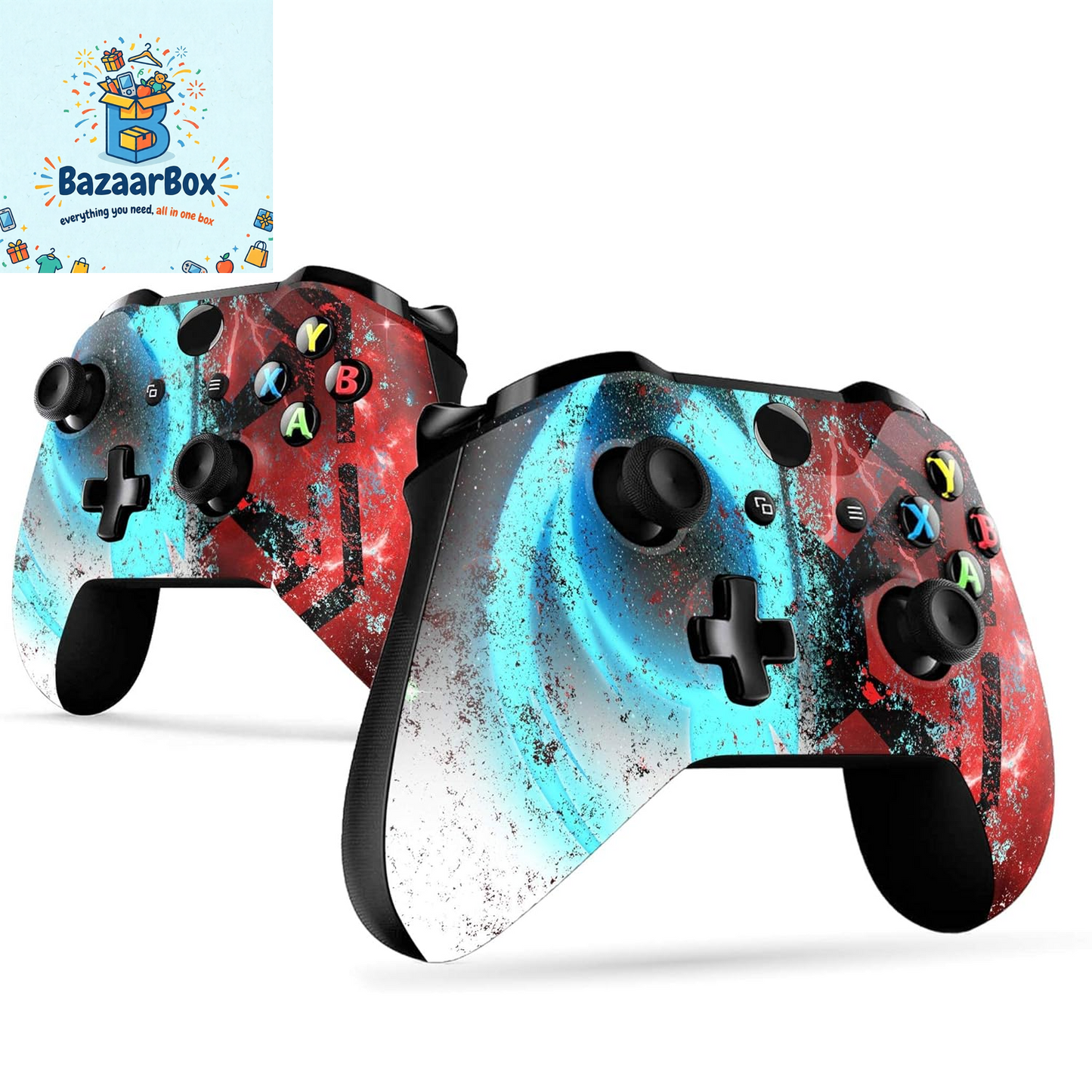 Jeddi Sith Custom X-Box Controller Wireless Compatible with X-Box One/Series X/S Proudly Customized in USA with Permanent HYDRO-DIP Printing (NOT JUST a SKIN)