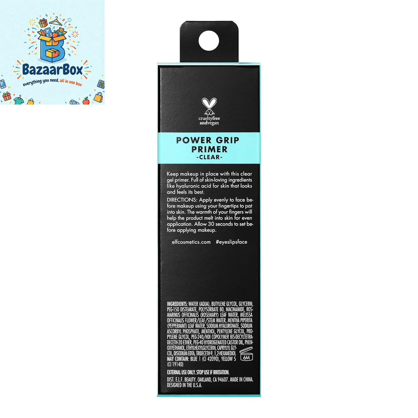 Power Grip Primer, Gel-Based & Hydrating Face Primer for Smoothing Skin & Gripping Makeup, Moisturizes & Primes, 0.811 Fl Oz (24 Ml.)