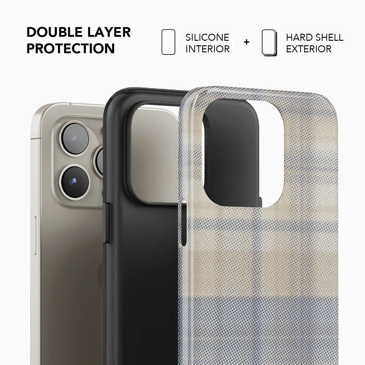 Oatmilk | Beige Flannel Plaid iPhone Case