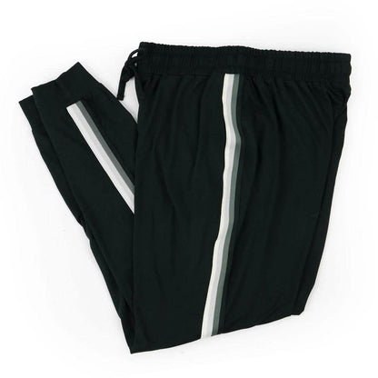 Women's Lightweight Elastic Sweat Pants Varsity Joggers with Drawstring Tie