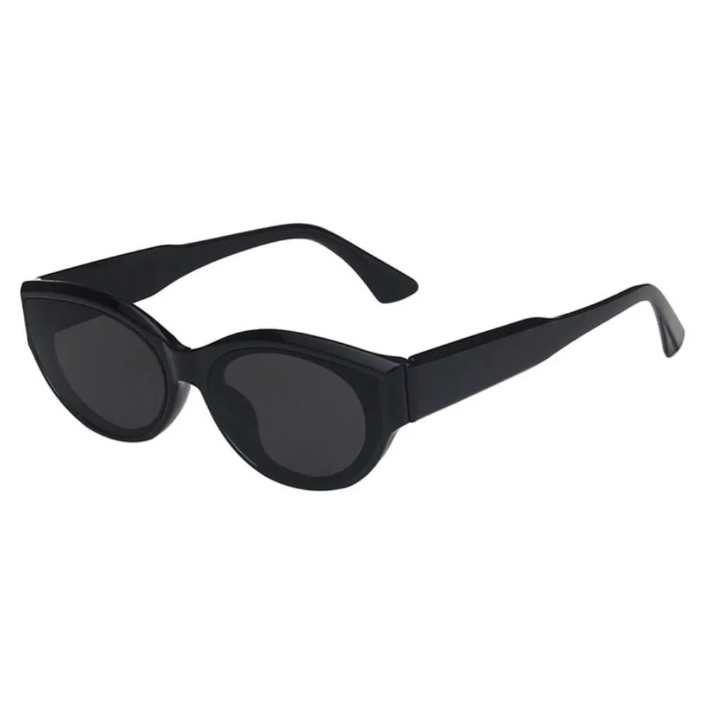 Women’s Small Cat Eye Sunglasses | Vintage Oval Fashion Shades with Mirror Lenses