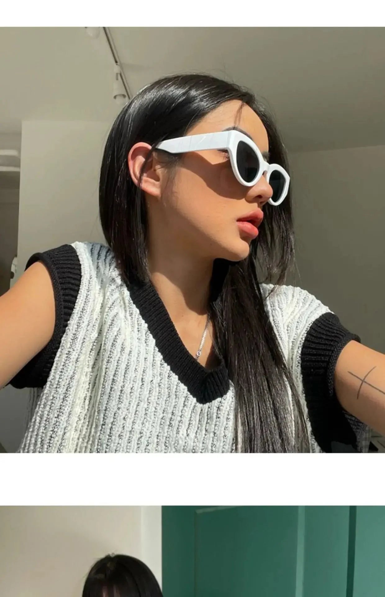 Women’s Small Cat Eye Sunglasses | Vintage Oval Fashion Shades with Mirror Lenses
