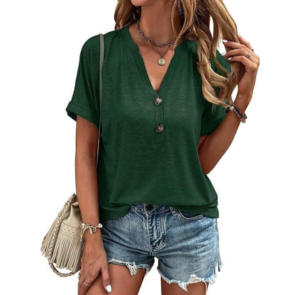 Women's T shirt V Neck